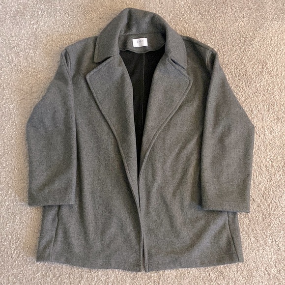 Zara Basic Open Front Coat - Picture 1 of 5